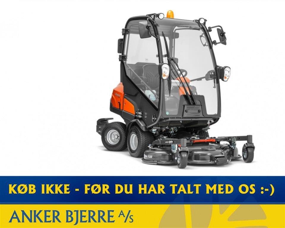 Sitzrasenmäher des Typs Husqvarna P 525D med kabine Inkl. 155 cm klippebord / klippeaggregat, Gebrauchtmaschine in Holstebro (Bild 1)