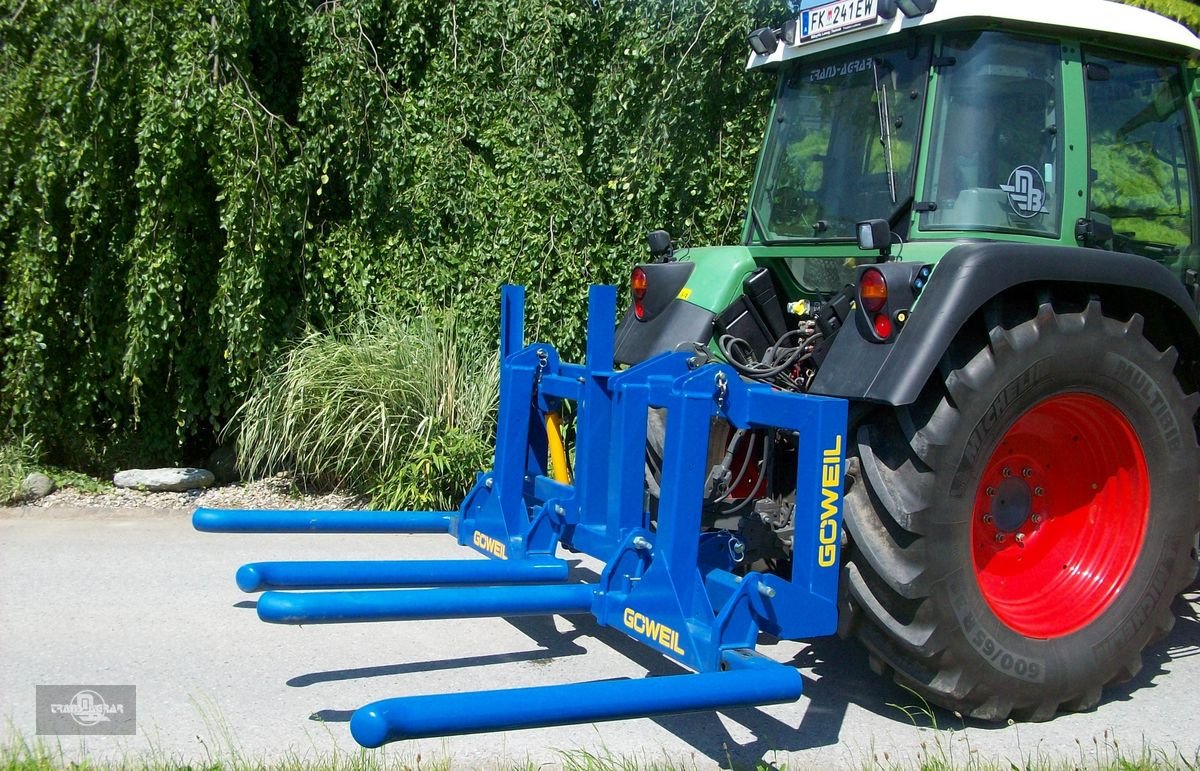 Ballenzange des Typs Göweil DTR - Doppel-Transportrahmen incl. BTGME Gabeln, Neumaschine in Rankweil (Bild 3)