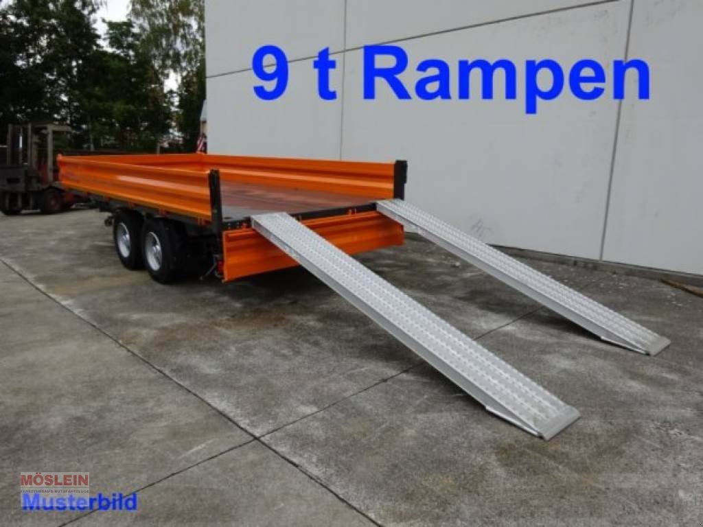 Anhänger des Typs Möslein TTD13- BA Orange 13 t Tandem Kipper Tiefladermit, Gebrauchtmaschine in Schwebheim (Bild 9)