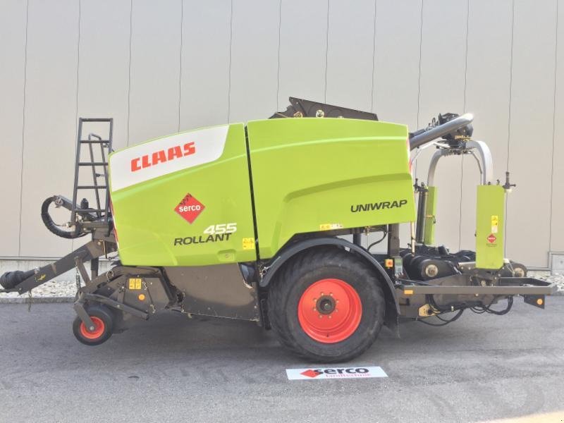 Rundballenpresse des Typs CLAAS ROLLANT 455 RC UNIWRAP, Gebrauchtmaschine in Oberbipp (Bild 2)