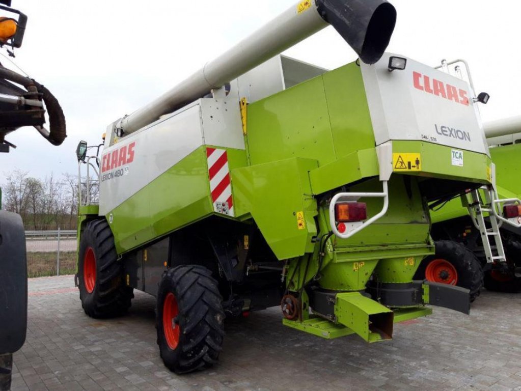 Oldtimer-Mähdrescher des Typs CLAAS Lexion 480 Evolution, Neumaschine in Рівне (Bild 11)