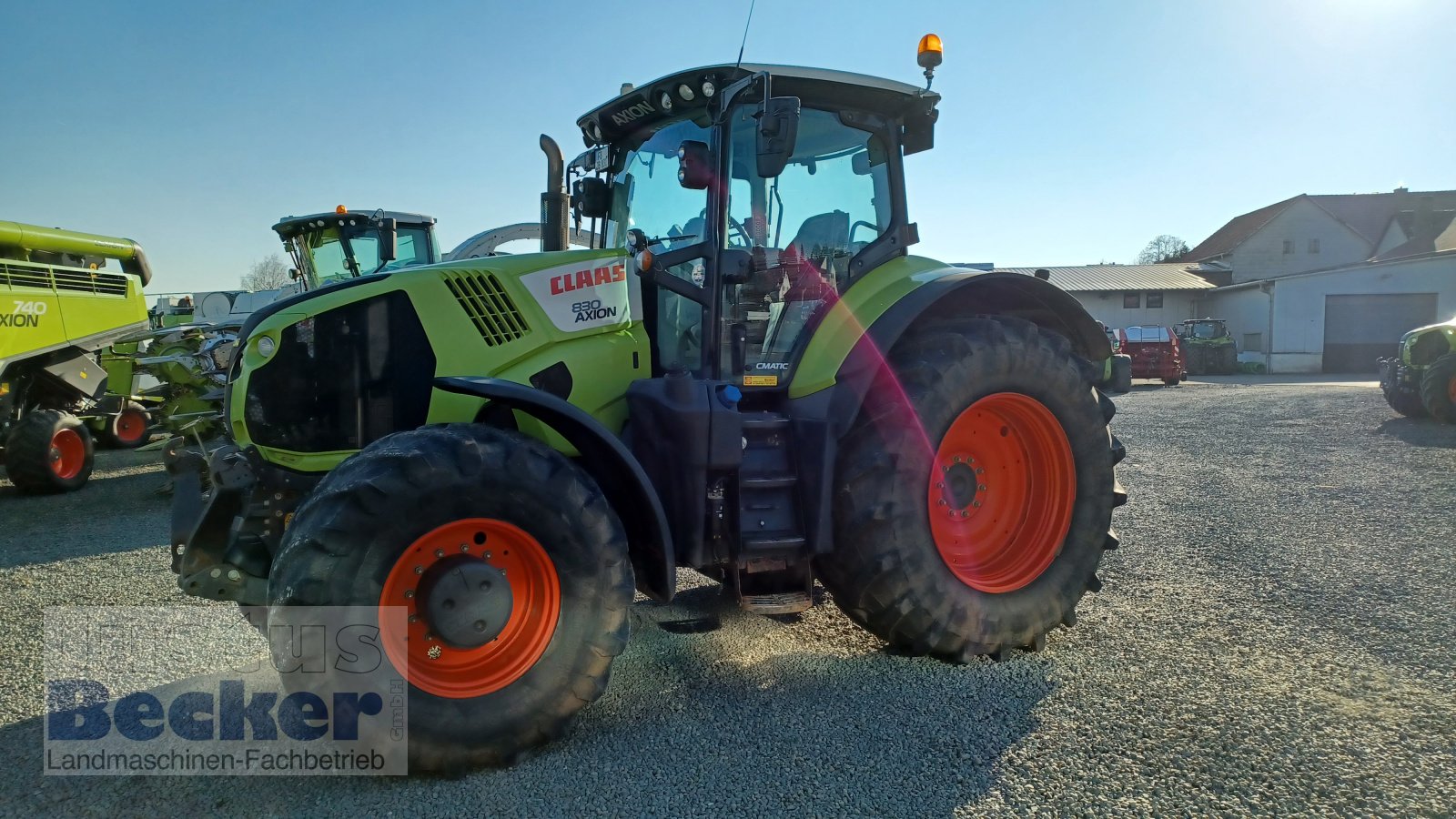 Traktor des Typs CLAAS AXION 830 CMATIC LU-Paket, Gebrauchtmaschine in Weimar-Niederwalgern (Bild 1)