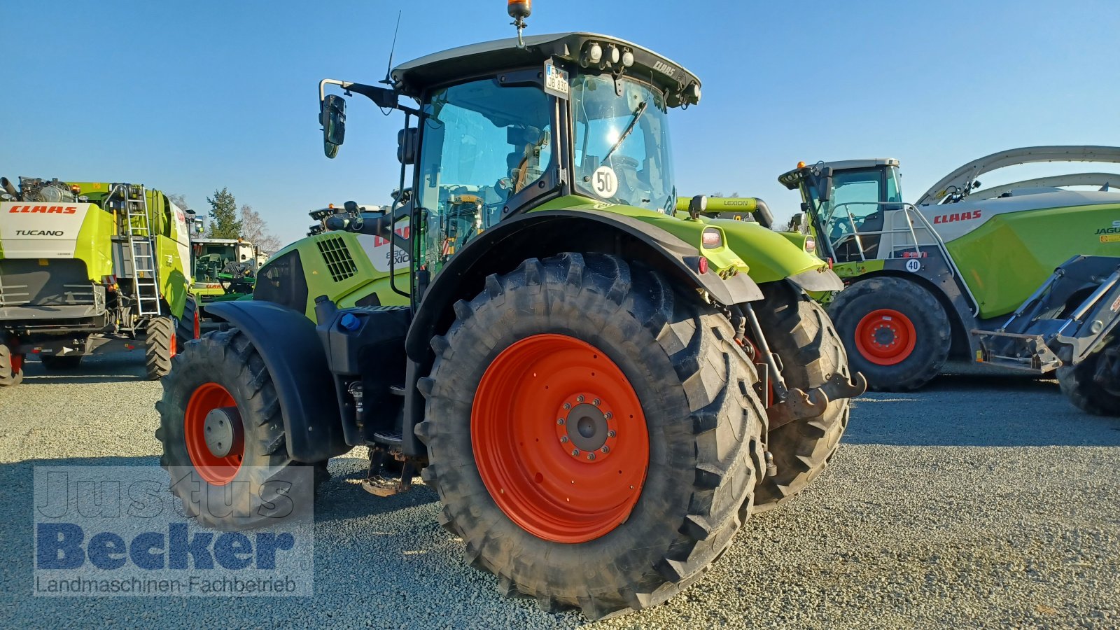 Traktor des Typs CLAAS AXION 830 CMATIC LU-Paket, Gebrauchtmaschine in Weimar-Niederwalgern (Bild 2)