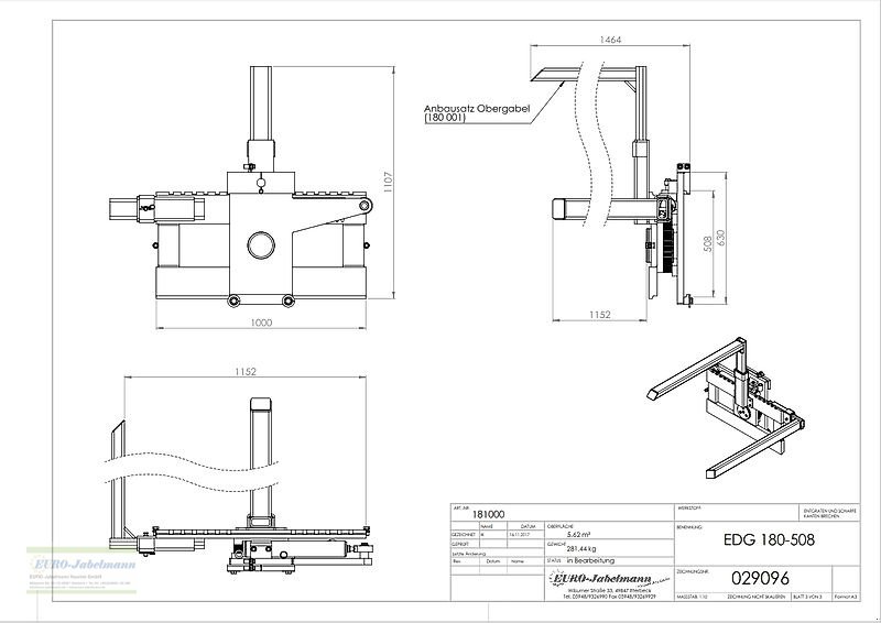 Sonstige Kartoffeltechnik des Typs EURO-Jabelmann Kistendrehgerät EDG 180-508, FEM III, für Stapler, NEU eigene Herstellung, Neumaschine in Itterbeck (Bild 23)