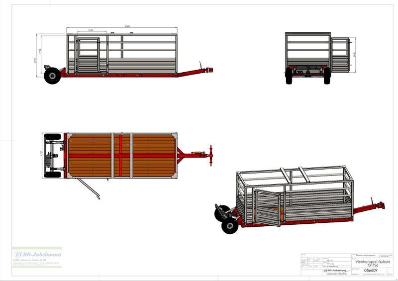 Sonstiges des Typs EURO-Jabelmann UNIA Transportplattform PL-6 mit Viehaufbau rundum, (Mehrpreis), NEU, Neumaschine in Itterbeck (Bild 14)